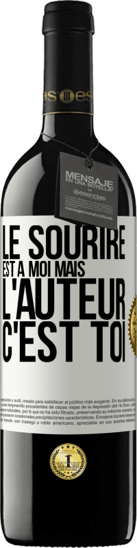 39,95 € | Vin rouge Édition RED MBE Réserve Le sourire est à moi, mais l'auteur c'est toi Étiquette Blanche. Étiquette personnalisable Réserve 12 Mois Récolte 2015 Tempranillo