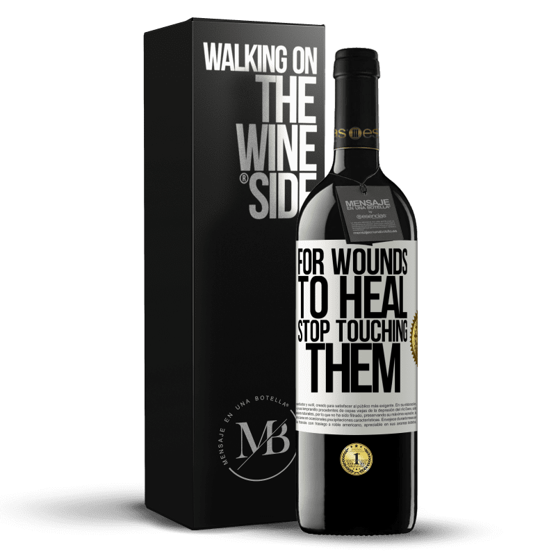 39,95 € Free Shipping | Red Wine RED Edition MBE Reserve For wounds to heal, stop touching them White Label. Customizable label Reserve 12 Months Harvest 2014 Tempranillo