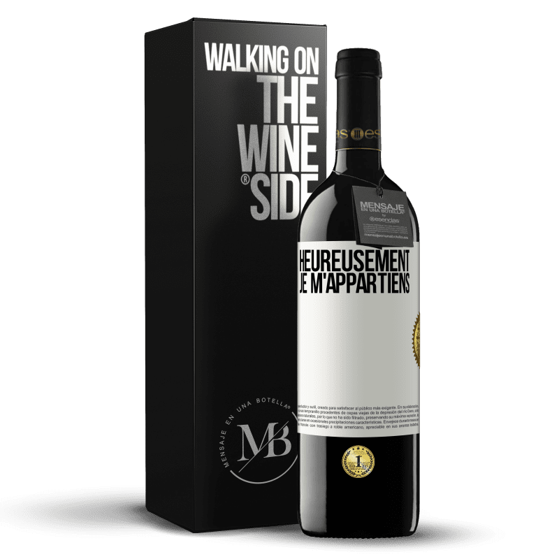 39,95 € Envoi gratuit | Vin rouge Édition RED MBE Réserve Heureusement, je m'appartiens Étiquette Blanche. Étiquette personnalisable Réserve 12 Mois Récolte 2014 Tempranillo