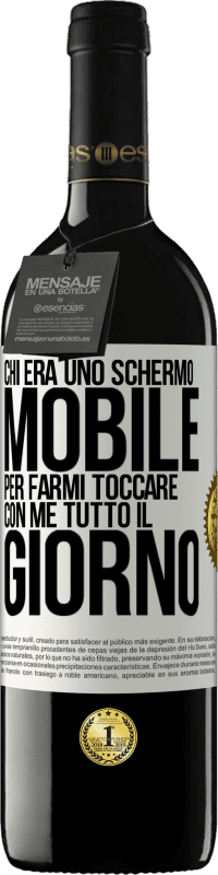 Spedizione Gratuita | Vino rosso Edizione RED MBE Riserva Chi era uno schermo mobile per farmi toccare con me tutto il giorno Etichetta Bianca. Etichetta personalizzabile Riserva 12 Mesi Raccogliere 2014 Tempranillo