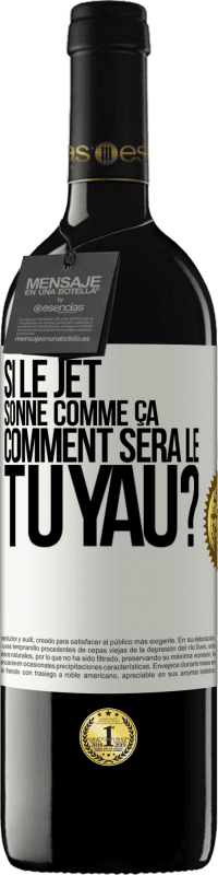 Envoi gratuit | Vin rouge Édition RED MBE Réserve Si le jet sonne comme ça, comment sera le tuyau? Étiquette Blanche. Étiquette personnalisable Réserve 12 Mois Récolte 2014 Tempranillo