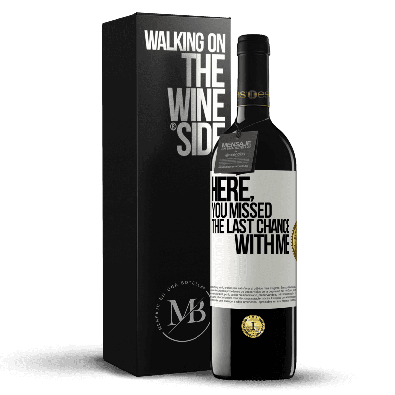 39,95 € Free Shipping | Red Wine RED Edition MBE Reserve Here, you missed the last chance with me White Label. Customizable label Reserve 12 Months Harvest 2014 Tempranillo