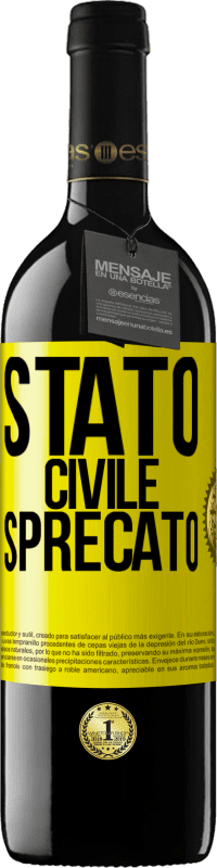 39,95 € Spedizione Gratuita | Vino rosso Edizione RED MBE Riserva Stato civile: sprecato Etichetta Gialla. Etichetta personalizzabile Riserva 12 Mesi Raccogliere 2016 Tempranillo