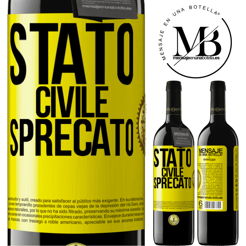 39,95 € Spedizione Gratuita | Vino rosso Edizione RED MBE Riserva Stato civile: sprecato Etichetta Gialla. Etichetta personalizzabile Riserva 12 Mesi Raccogliere 2014 Tempranillo