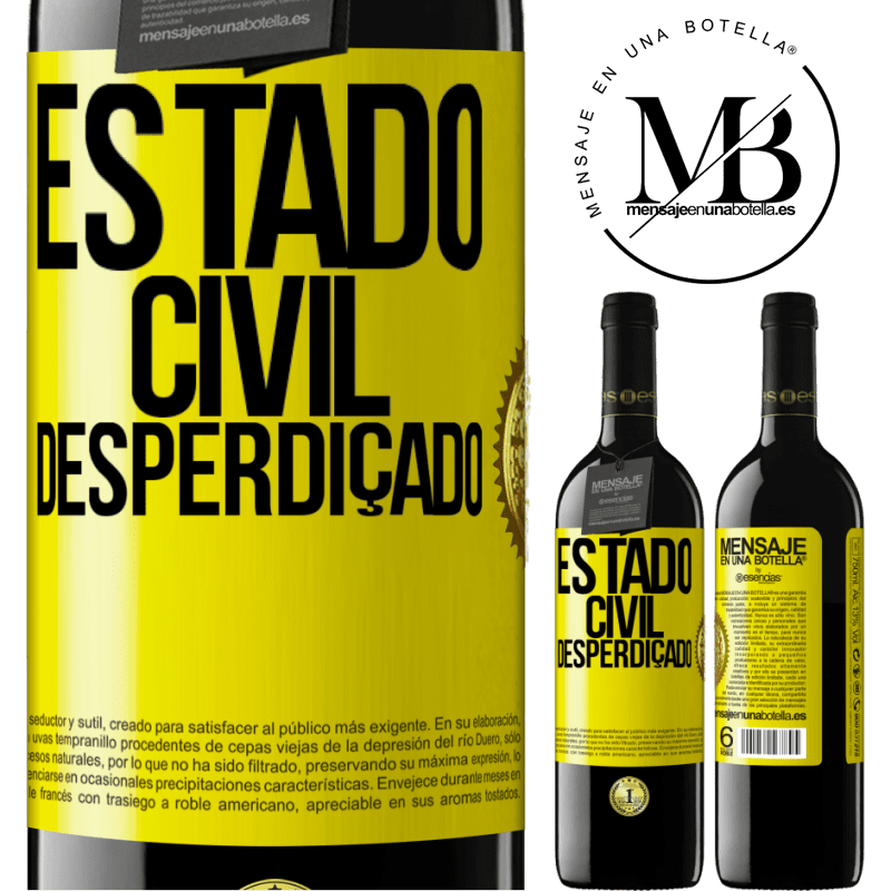 39,95 € Envio grátis | Vinho tinto Edição RED MBE Reserva Estado civil: desperdiçado Etiqueta Amarela. Etiqueta personalizável Reserva 12 Meses Colheita 2016 Tempranillo