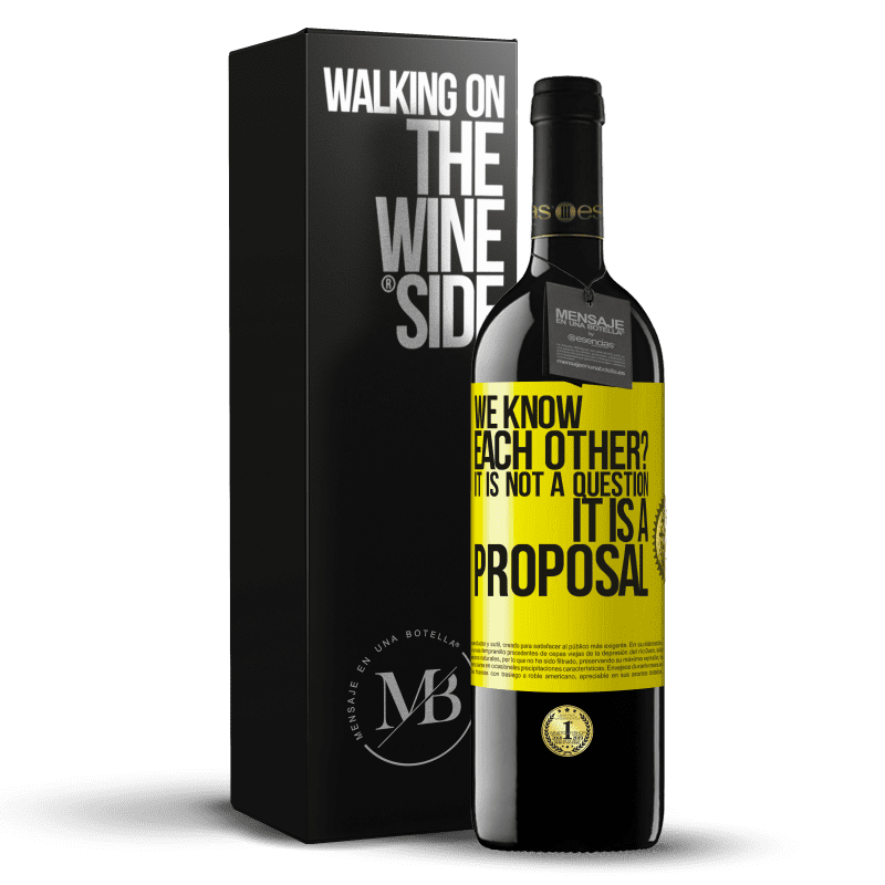 39,95 € Free Shipping | Red Wine RED Edition MBE Reserve We know each other? It is not a question, it is a proposal Yellow Label. Customizable label Reserve 12 Months Harvest 2014 Tempranillo