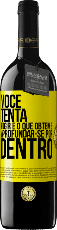 «Você tenta fugir e o que obtém é aprofundar-se por dentro» Edição RED MBE Reserva