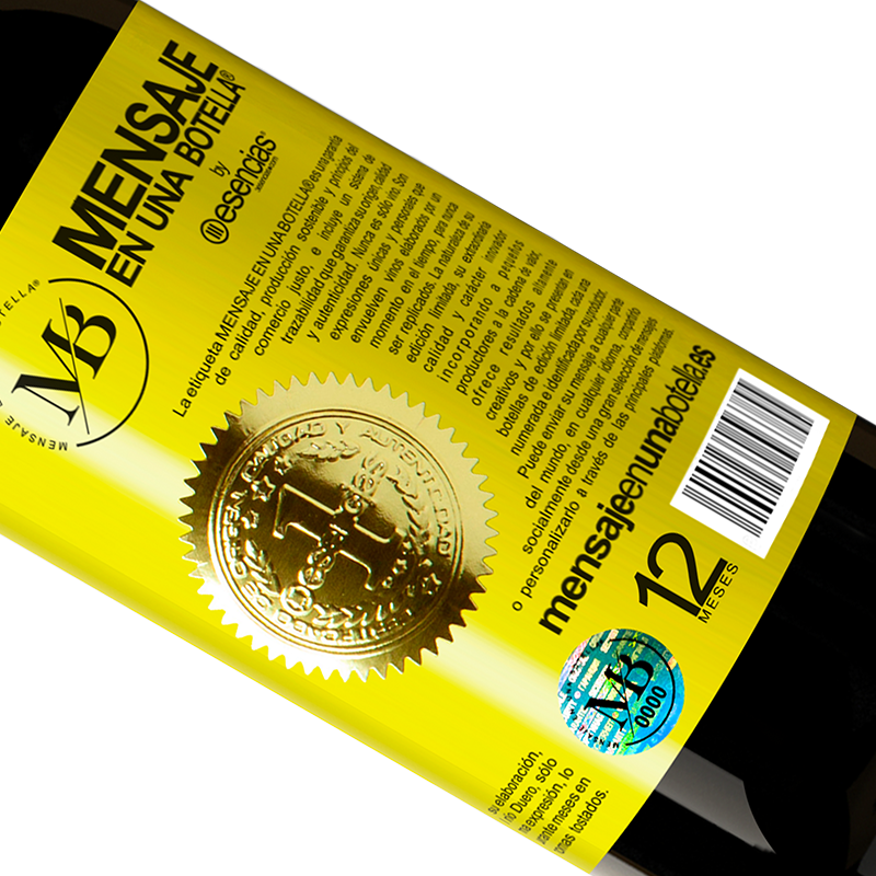 Limitierte Auflage. «Diese Flasche enthält einen großartigen Wein und tausend DANK!» RED Ausgabe MBE Reserve