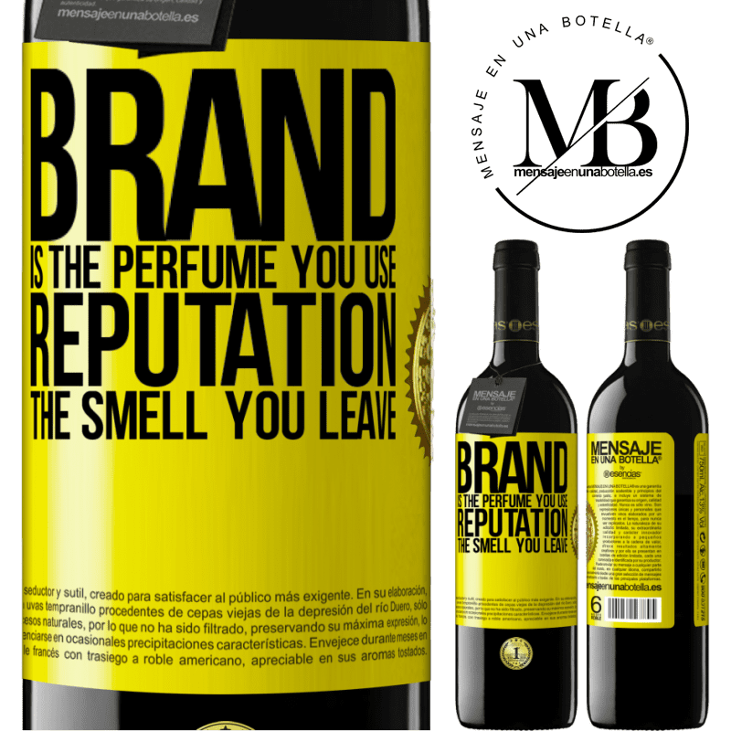39,95 € Free Shipping | Red Wine RED Edition MBE Reserve Brand is the perfume you use. Reputation, the smell you leave Yellow Label. Customizable label Reserve 12 Months Harvest 2014 Tempranillo