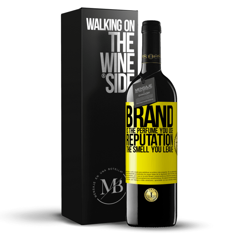 39,95 € Free Shipping | Red Wine RED Edition MBE Reserve Brand is the perfume you use. Reputation, the smell you leave Yellow Label. Customizable label Reserve 12 Months Harvest 2014 Tempranillo