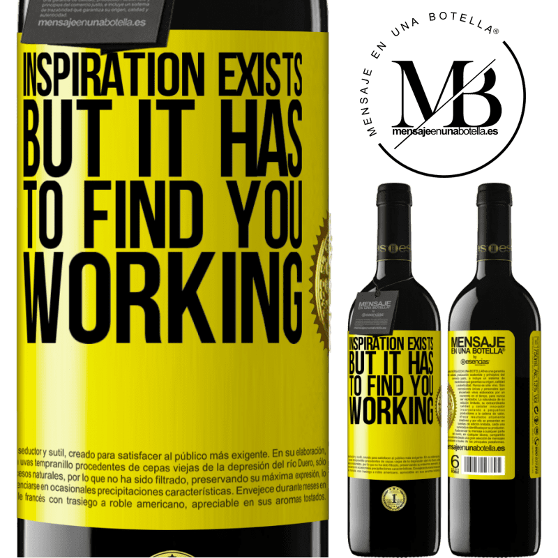 24,95 € Free Shipping | Red Wine RED Edition Crianza 6 Months Inspiration exists, but it has to find you working Yellow Label. Customizable label Aging in oak barrels 6 Months Harvest 2019 Tempranillo