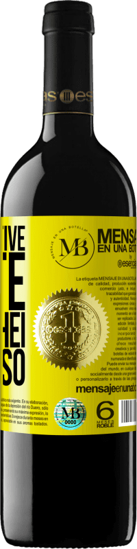 «Não. Não tive sorte, trabalhei para isso» Edição RED MBE Reserva