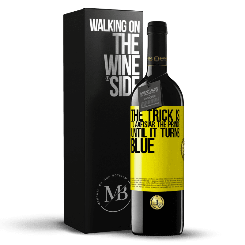 39,95 € Free Shipping | Red Wine RED Edition MBE Reserve The trick is to axfisiar the prince until it turns blue Yellow Label. Customizable label Reserve 12 Months Harvest 2015 Tempranillo