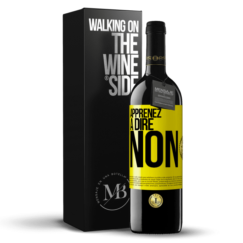 39,95 € Envoi gratuit | Vin rouge Édition RED MBE Réserve Apprenez à dire non Étiquette Jaune. Étiquette personnalisable Réserve 12 Mois Récolte 2015 Tempranillo