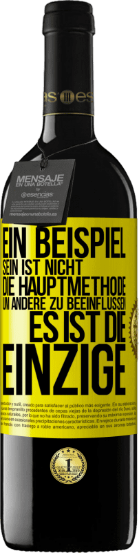 «Ein Beispiel sein ist nicht die Hauptmethode, um andere zu beeinflussen, es ist die Einzige» RED Ausgabe MBE Reserve