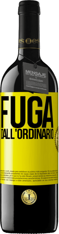 39,95 € Spedizione Gratuita | Vino rosso Edizione RED MBE Riserva Fuga dall'ordinario Etichetta Gialla. Etichetta personalizzabile Riserva 12 Mesi Raccogliere 2016 Tempranillo