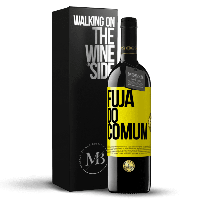 39,95 € Envio grátis | Vinho tinto Edição RED MBE Reserva Fuja do comum Etiqueta Amarela. Etiqueta personalizável Reserva 12 Meses Colheita 2015 Tempranillo