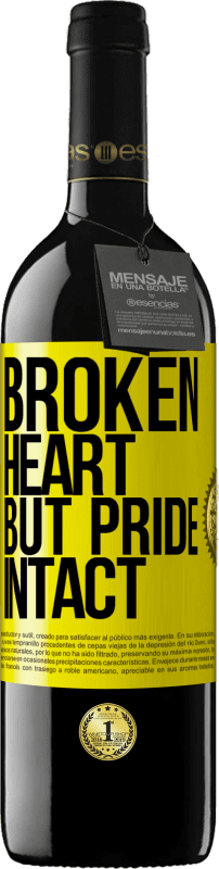 39,95 € | Red Wine RED Edition MBE Reserve The broken heart But pride intact Yellow Label. Customizable label Reserve 12 Months Harvest 2014 Tempranillo