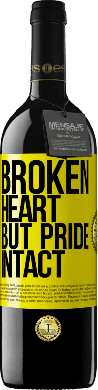 39,95 € Free Shipping | Red Wine RED Edition MBE Reserve The broken heart But pride intact Yellow Label. Customizable label Reserve 12 Months Harvest 2016 Tempranillo
