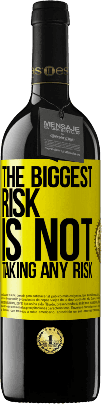 39,95 € | 赤ワイン REDエディション MBE 予約する 最大のリスクはリスクを冒さないことです 黄色のラベル. カスタマイズ可能なラベル 予約する 12 月 収穫 2014 Tempranillo