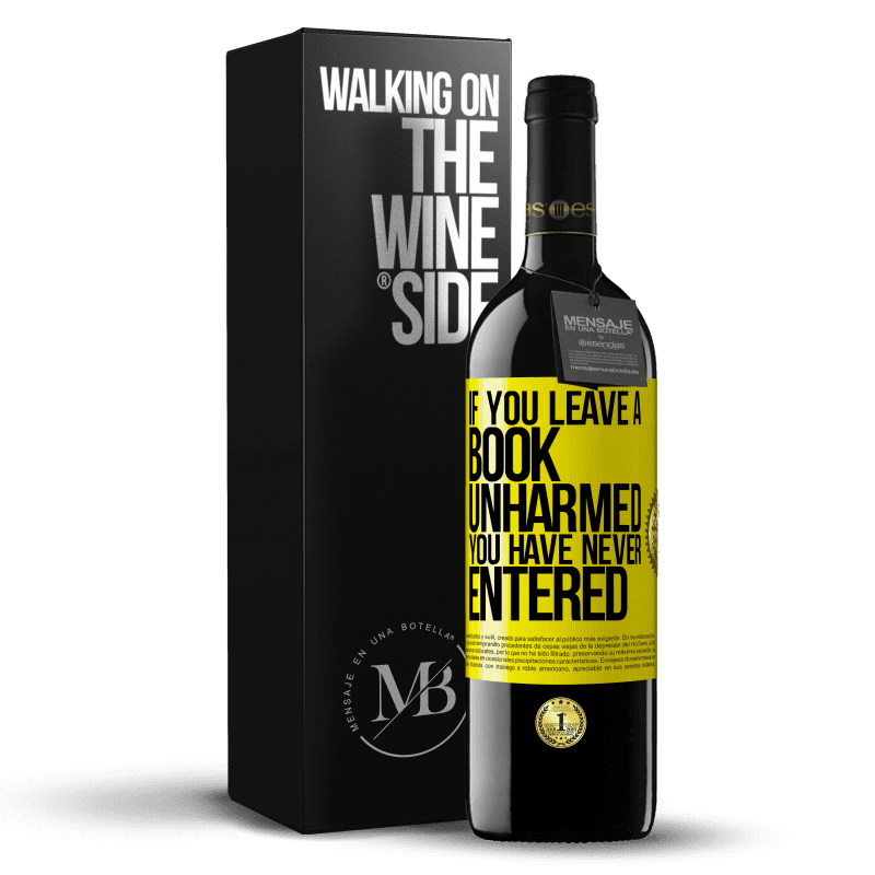 39,95 € Free Shipping | Red Wine RED Edition MBE Reserve If you leave a book unharmed, you have never entered Yellow Label. Customizable label Reserve 12 Months Harvest 2014 Tempranillo