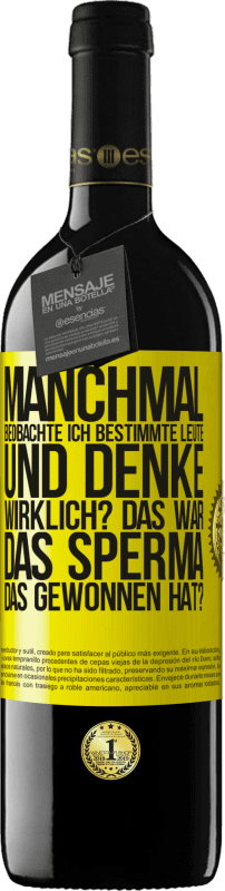 «Manchmal beobachte ich Leute und denke: Im Ernst? Das war das Sperma, das gewonnen hat?» RED Ausgabe MBE Reserve