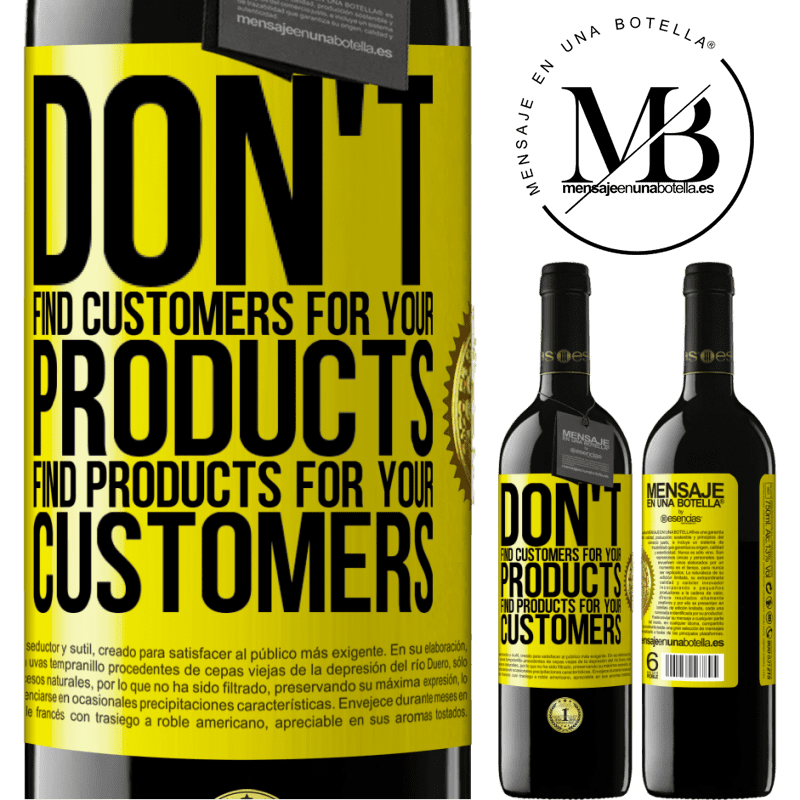 24,95 € Free Shipping | Red Wine RED Edition Crianza 6 Months Don't find customers for your products, find products for your customers Yellow Label. Customizable label Aging in oak barrels 6 Months Harvest 2019 Tempranillo