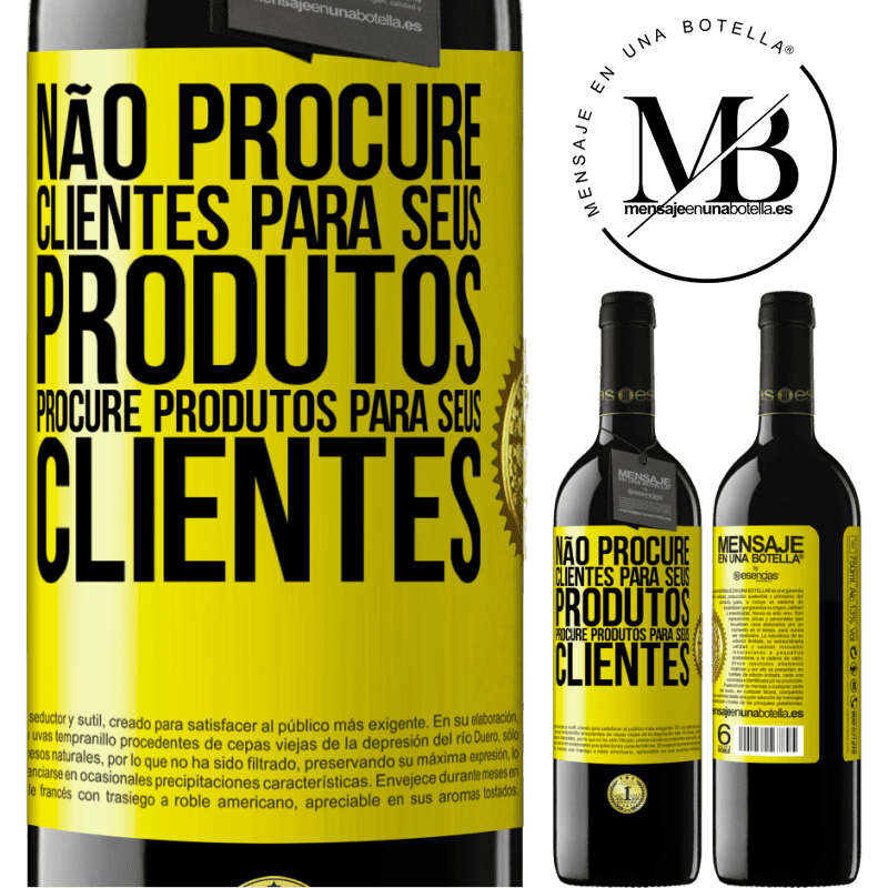 39,95 € Envio grátis | Vinho tinto Edição RED MBE Reserva Não procure clientes para seus produtos, procure produtos para seus clientes Etiqueta Amarela. Etiqueta personalizável Reserva 12 Meses Colheita 2016 Tempranillo