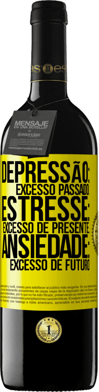 «Depressão: excesso passado. Estresse: excesso de presente. Ansiedade: excesso de futuro» Edição RED MBE Reserva