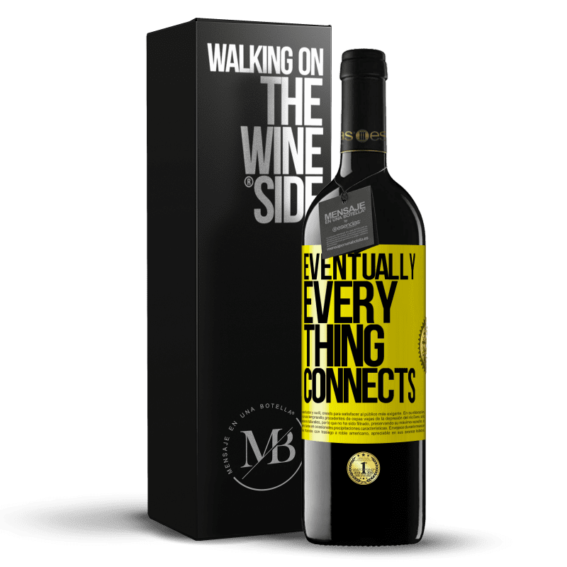 39,95 € Spedizione Gratuita | Vino rosso Edizione RED MBE Riserva Eventually, everything connects Etichetta Gialla. Etichetta personalizzabile Riserva 12 Mesi Raccogliere 2016 Tempranillo