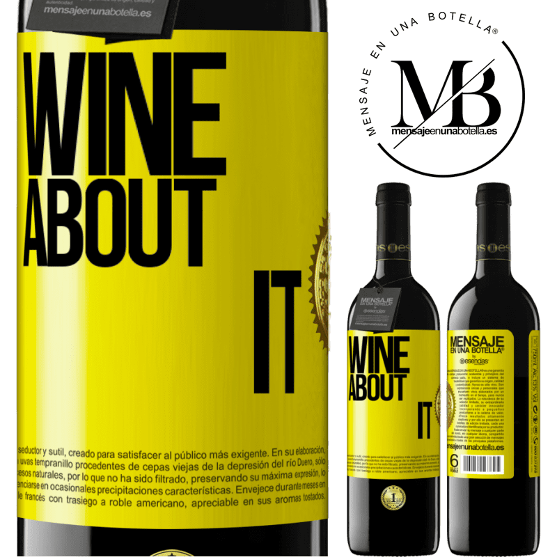 39,95 € Free Shipping | Red Wine RED Edition MBE Reserve Wine about it Yellow Label. Customizable label Reserve 12 Months Harvest 2015 Tempranillo