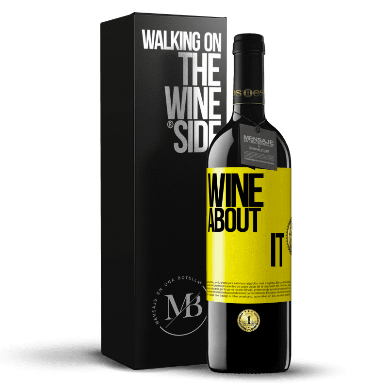 39,95 € Free Shipping | Red Wine RED Edition MBE Reserve Wine about it Yellow Label. Customizable label Reserve 12 Months Harvest 2014 Tempranillo