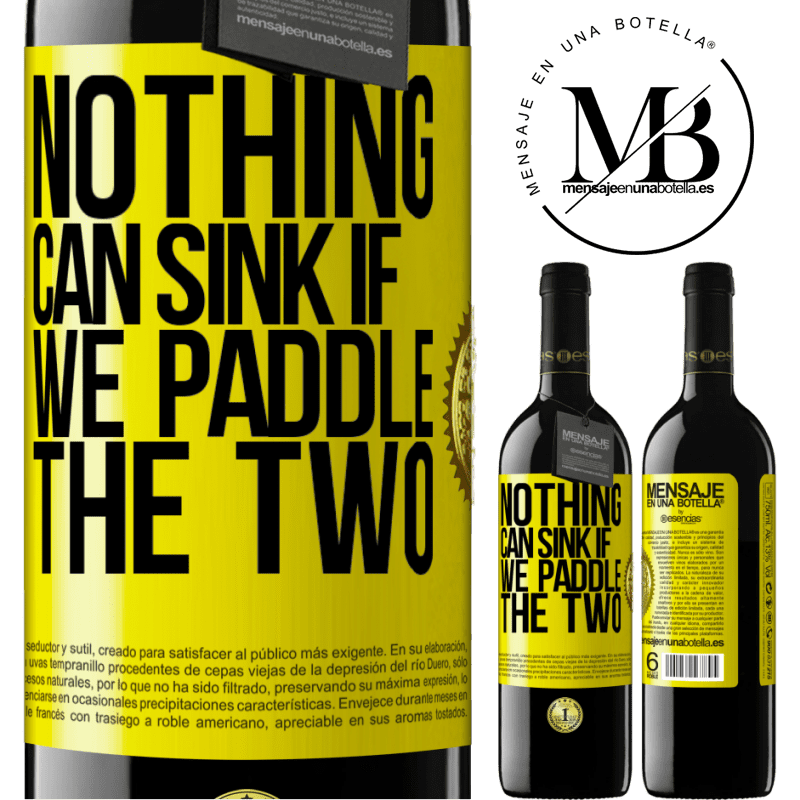 24,95 € Free Shipping | Red Wine RED Edition Crianza 6 Months Nothing can sink if we paddle the two Yellow Label. Customizable label Aging in oak barrels 6 Months Harvest 2019 Tempranillo