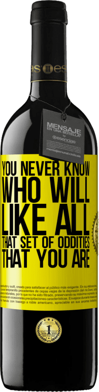 39,95 € Free Shipping | Red Wine RED Edition MBE Reserve You never know who will like all that set of oddities that you are Yellow Label. Customizable label Reserve 12 Months Harvest 2016 Tempranillo