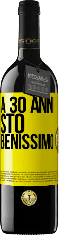 39,95 € Spedizione Gratuita | Vino rosso Edizione RED MBE Riserva A 30 anni, sto benissimo Etichetta Gialla. Etichetta personalizzabile Riserva 12 Mesi Raccogliere 2016 Tempranillo