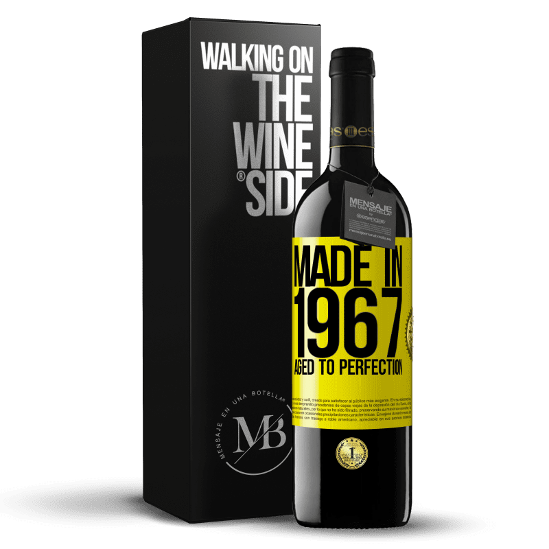 39,95 € Free Shipping | Red Wine RED Edition MBE Reserve Made in 1967. Aged to perfection Yellow Label. Customizable label Reserve 12 Months Harvest 2014 Tempranillo