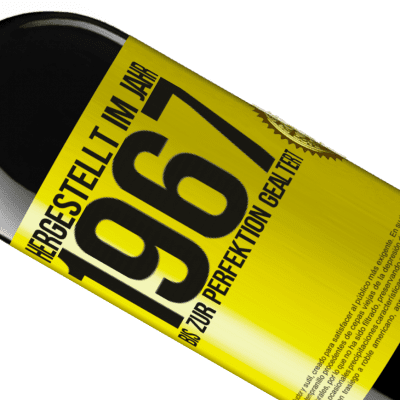 Einzigartige und Persönliche Ausdrücke. «Hergestellt im Jahr 1967. Bis zur Perfektion gealtert» RED Ausgabe MBE Reserve