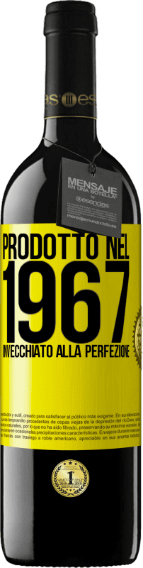 39,95 € | Vino rosso Edizione RED MBE Riserva Prodotto nel 1967. Invecchiato alla perfezione Etichetta Gialla. Etichetta personalizzabile Riserva 12 Mesi Raccogliere 2014 Tempranillo