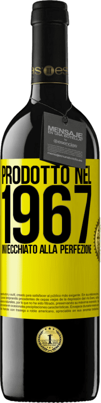 39,95 € | Vino rosso Edizione RED MBE Riserva Prodotto nel 1967. Invecchiato alla perfezione Etichetta Gialla. Etichetta personalizzabile Riserva 12 Mesi Raccogliere 2016 Tempranillo