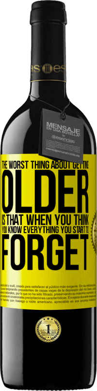 «Худшее в старении - это то, что когда ты думаешь, что знаешь все, ты начинаешь забывать» Издание RED MBE Бронировать