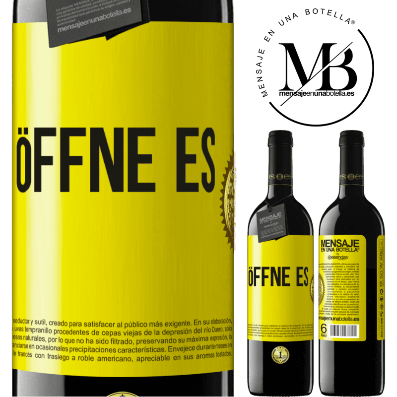 39,95 € Kostenloser Versand | Rotwein RED Ausgabe MBE Reserve Öffne es Gelbes Etikett. Anpassbares Etikett Reserve 12 Monate Ernte 2015 Tempranillo