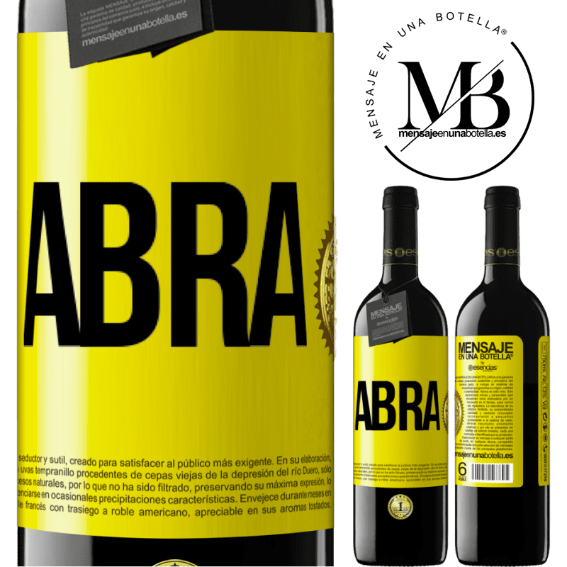 39,95 € Envio grátis | Vinho tinto Edição RED MBE Reserva Abra Etiqueta Amarela. Etiqueta personalizável Reserva 12 Meses Colheita 2015 Tempranillo