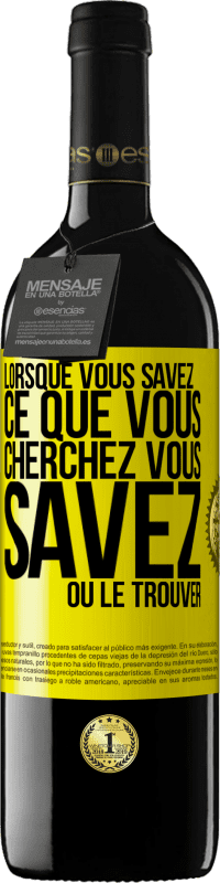 «Lorsque vous savez ce que vous cherchez, vous savez où le trouver» Édition RED MBE Réserve