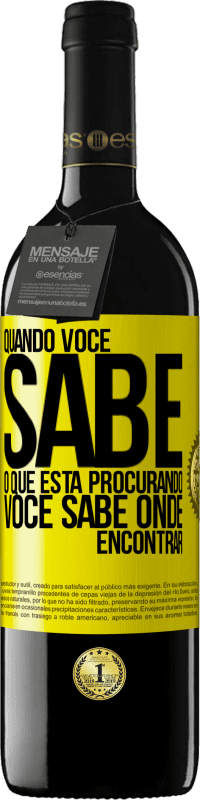 «Quando você sabe o que está procurando, você sabe onde encontrar» Edição RED MBE Reserva