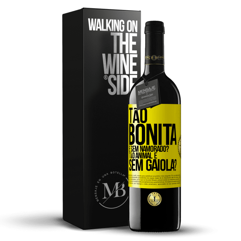39,95 € Envio grátis | Vinho tinto Edição RED MBE Reserva Tão bonita e sem namorado? Tão animal e sem gaiola? Etiqueta Amarela. Etiqueta personalizável Reserva 12 Meses Colheita 2016 Tempranillo