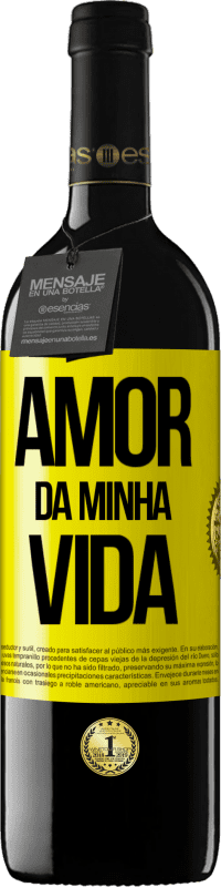 39,95 € Envio grátis | Vinho tinto Edição RED MBE Reserva Amor da minha vida Etiqueta Amarela. Etiqueta personalizável Reserva 12 Meses Colheita 2015 Tempranillo