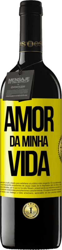 39,95 € Envio grátis | Vinho tinto Edição RED MBE Reserva Amor da minha vida Etiqueta Amarela. Etiqueta personalizável Reserva 12 Meses Colheita 2016 Tempranillo