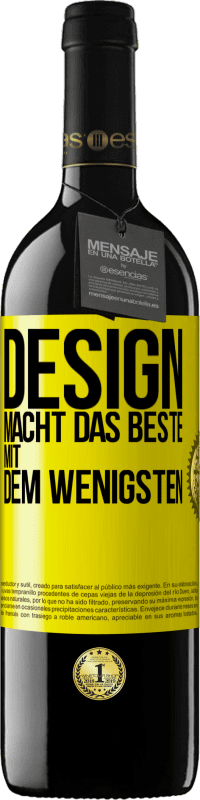 Kostenloser Versand | Rotwein RED Ausgabe MBE Reserve Design macht das Beste mit dem Wenigsten Gelbes Etikett. Anpassbares Etikett Reserve 12 Monate Ernte 2014 Tempranillo