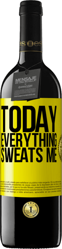39,95 € | Красное вино Издание RED MBE Бронировать Сегодня меня все потеет Желтая этикетка. Настраиваемая этикетка Бронировать 12 Месяцы Урожай 2016 Tempranillo