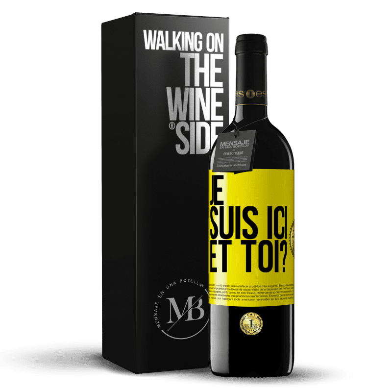 39,95 € Envoi gratuit | Vin rouge Édition RED MBE Réserve Je suis ici. Et toi? Étiquette Jaune. Étiquette personnalisable Réserve 12 Mois Récolte 2014 Tempranillo